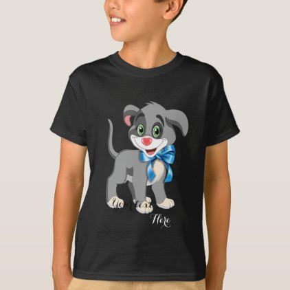 Heart Nose Puppy Cartoon T-Shirt