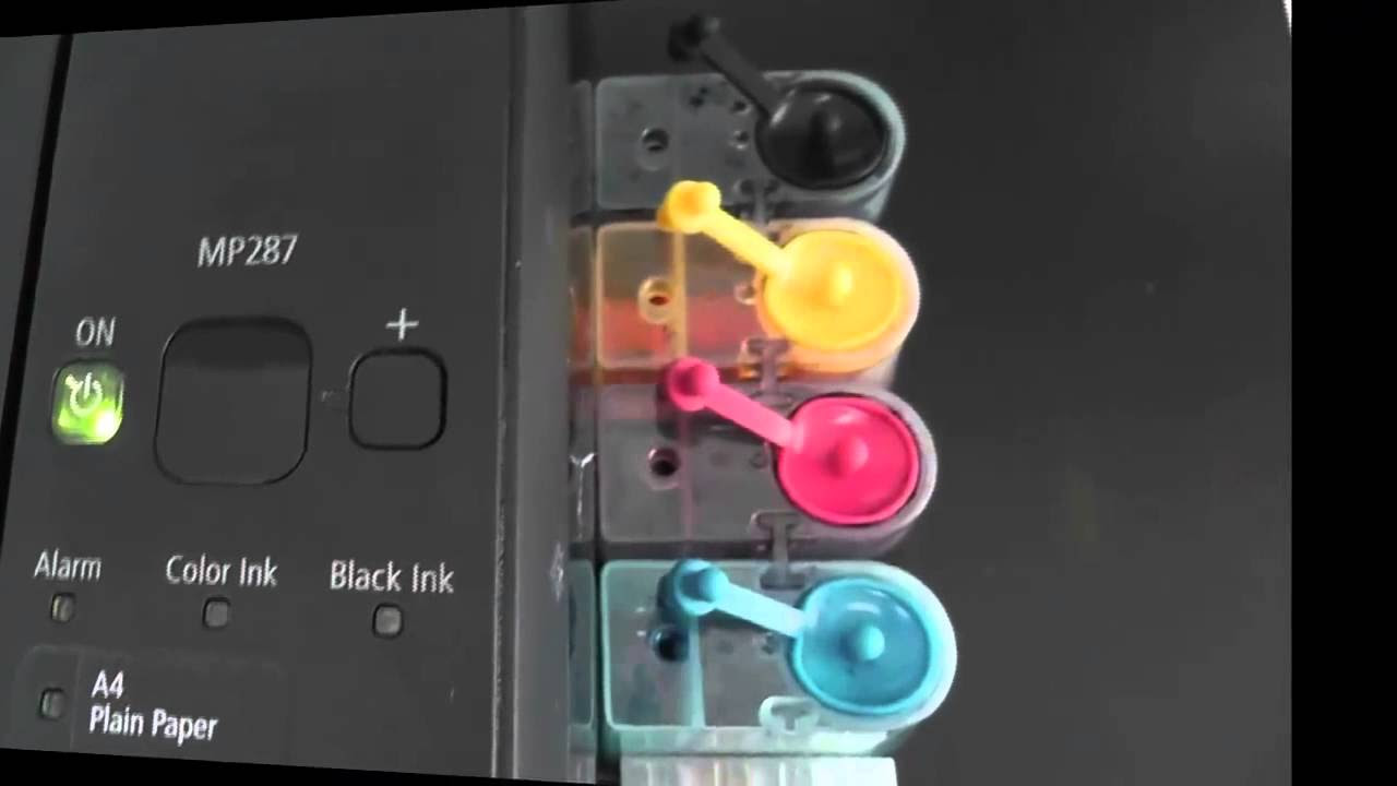 Canon MP287 Reset Counter Error - YouTube