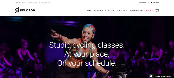 Peloton How to make a startup website