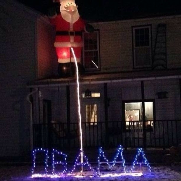 Well I see Sarah Palin went all out with the Christmas decorations this year.