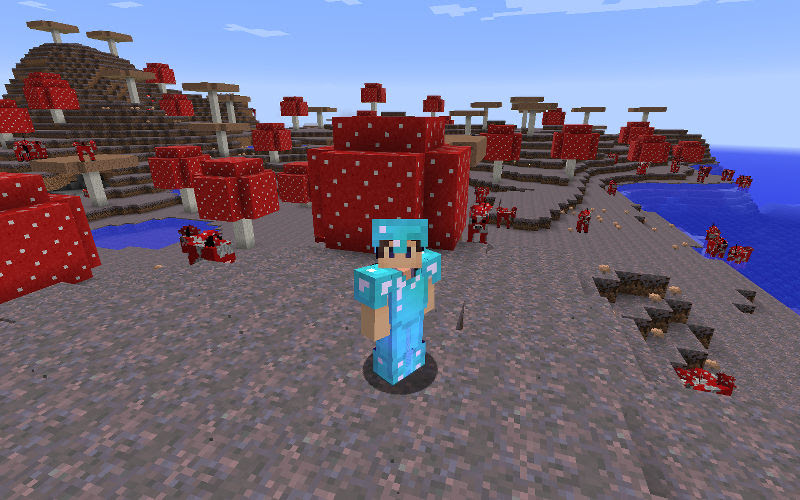 マイクラ ビートルートを探す旅に出掛ける すると目的外のキノコバイオームが見つかる 気儘電脳