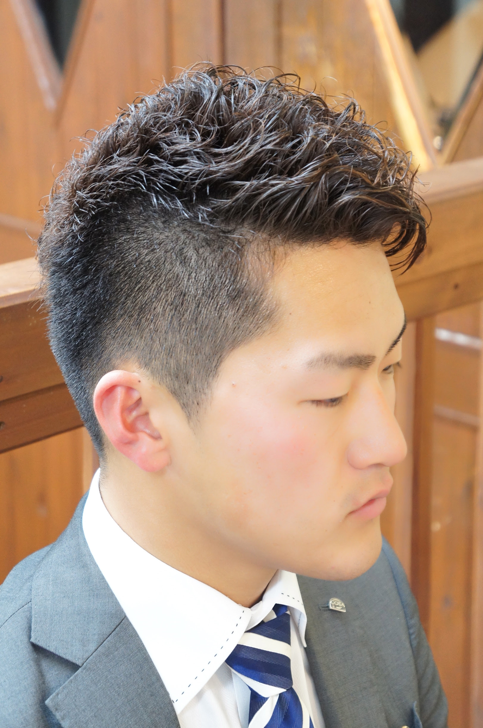 ベストメンズ パーマ ショート ワイルド 無料のヘアスタイル画像
