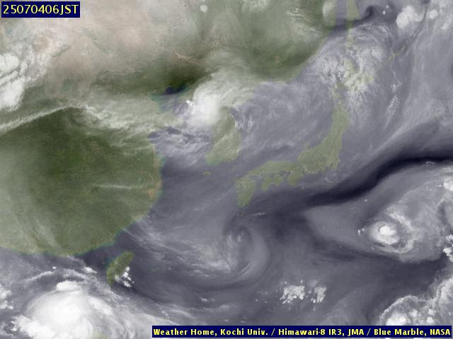 東亞附近水氣