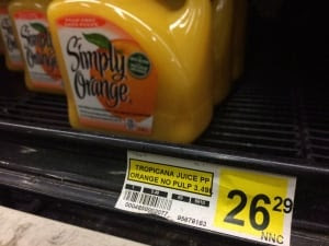 Nunavut Hunger orange juice