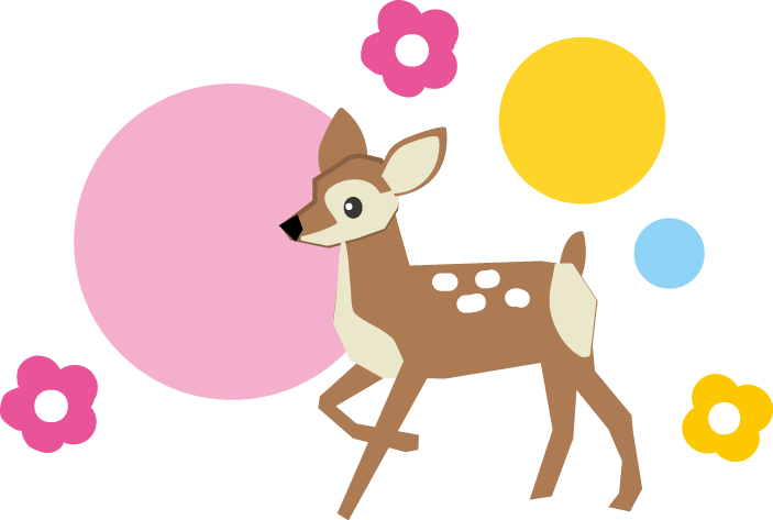 子鹿 シカ 鹿 のイラスト 無料イラスト