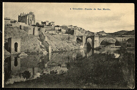 Baño de la Cava (Toledo) a principios del siglo XX. Foto Lacoste