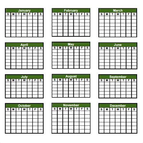 Print a calendar with holidays for 2024 or any year. free 12 sample yearly calendar templates in google docs ms word