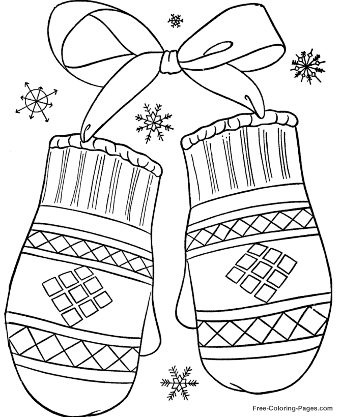 free winter coloring pages for kindergarten download free