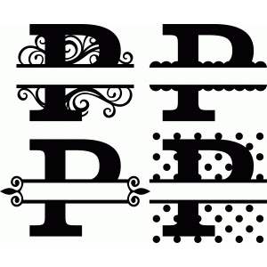 Download Silhouette Design Store - View Design #77979: 'p' monogram