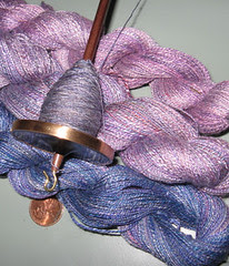 spindle silk 3 skeins