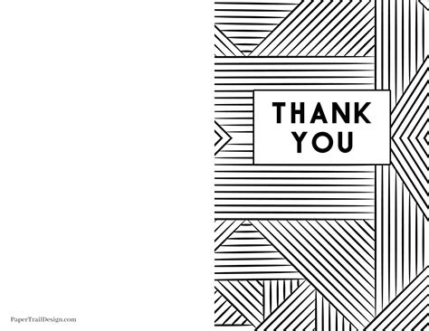  free printable thank you cards paper trail design