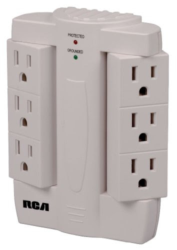RCA PSWTS6R Protector Swivel Outlets