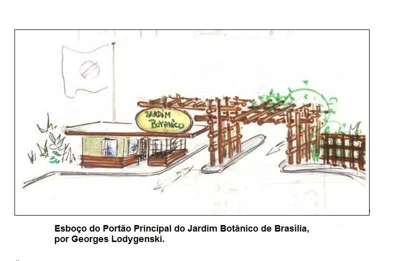 DSpace Jardim Botânico: Esboço da entrada principal do Jardim Botânico de  Brasília