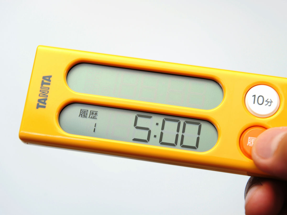 Tanita S Technique Which Can Save Alarm Set And History After 100 Days Timer Timer Bar All Kinds Review Gigazine