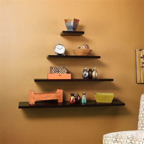 Meridian wall mounted glass shelf with towel bar. Creative Uses of Floating Shelves from IKEA for Stylish