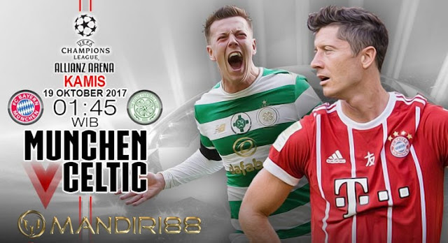  Prediksi Bola : Bayern Munchen Vs Celtic FC , Kamis 19 Oktober 2017 Pukul 01.45 WIB