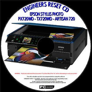 Epson px720wd tx720wd waste ink pad printer reset error rar