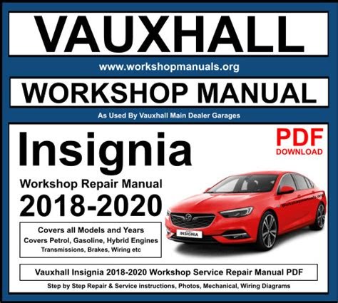 PDF Vauxhall Insignia Workshop Manual