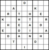 Mystery Godoku Puzzle for April 25, 2011