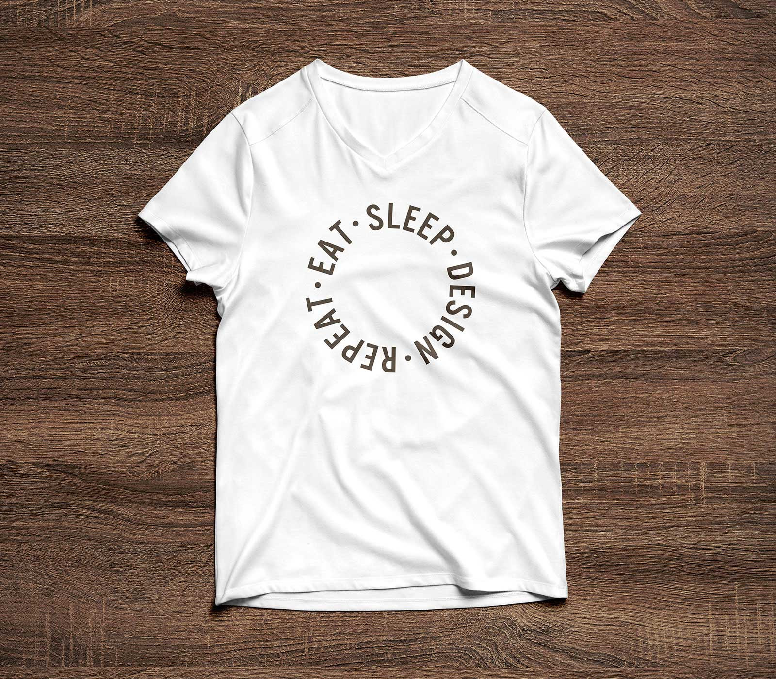 Download Free Half Sleeves V-Neck T-Shirt Mockup PSD - Good Mockups