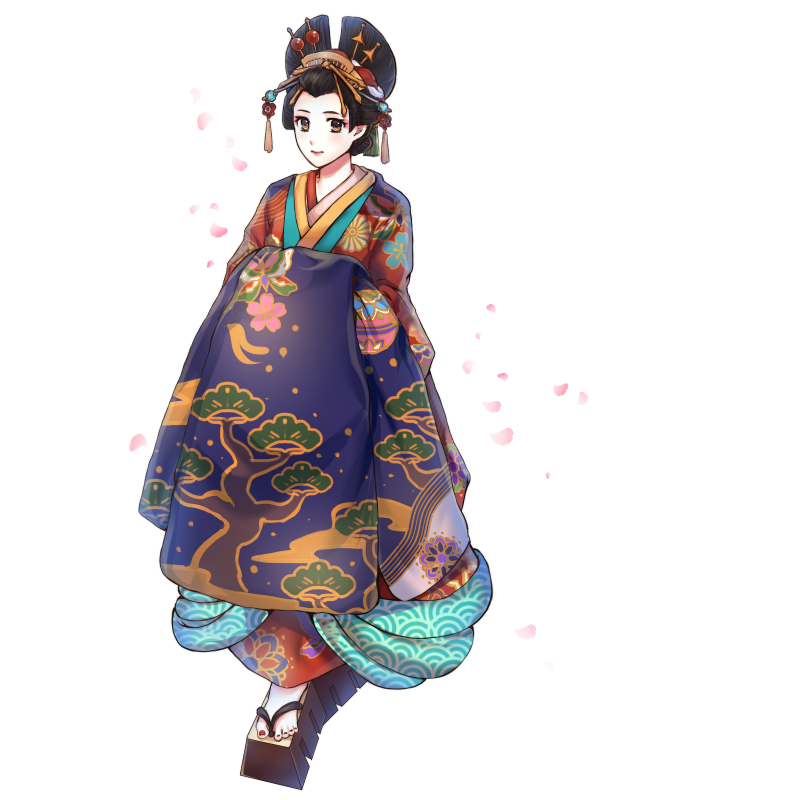 花魁 イラスト詳細 らっかみ