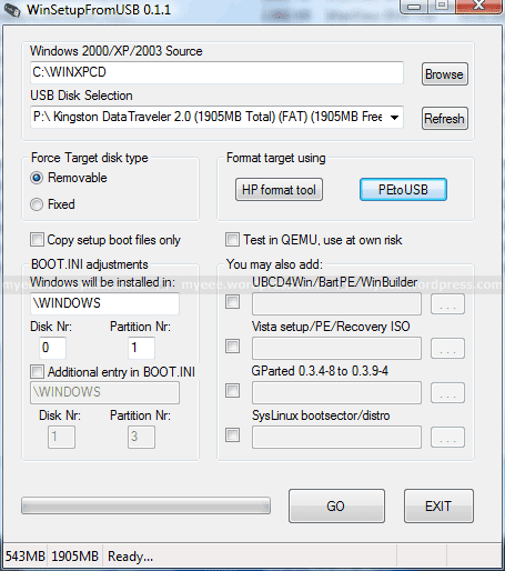 WinSetupFromUSB - source path WinSetupFromUSB - source path