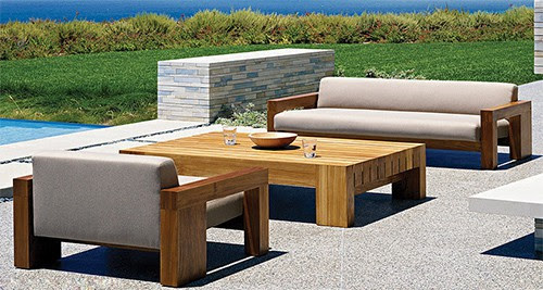 Solid Teak Wood Outdoor Furniture by Marmol Radziner for Danao Outdoor
