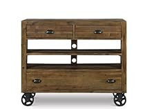 Hot Sale Magnussen B2375-36 River Ridge Wood Media Chest with Casters