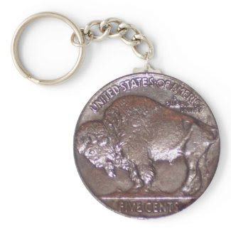 Buffalo Nickel Key Chain