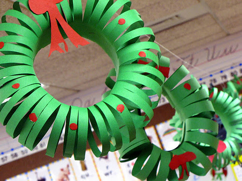 Construction Paper Wreath