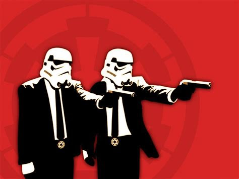 wallpaper star wars humor gentleman pulp fiction