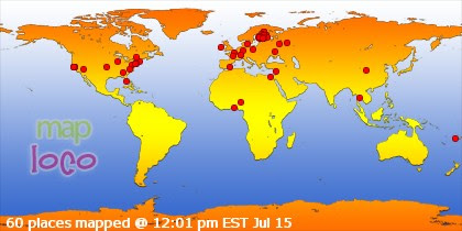 Profile Visitor Map - Click to view visits