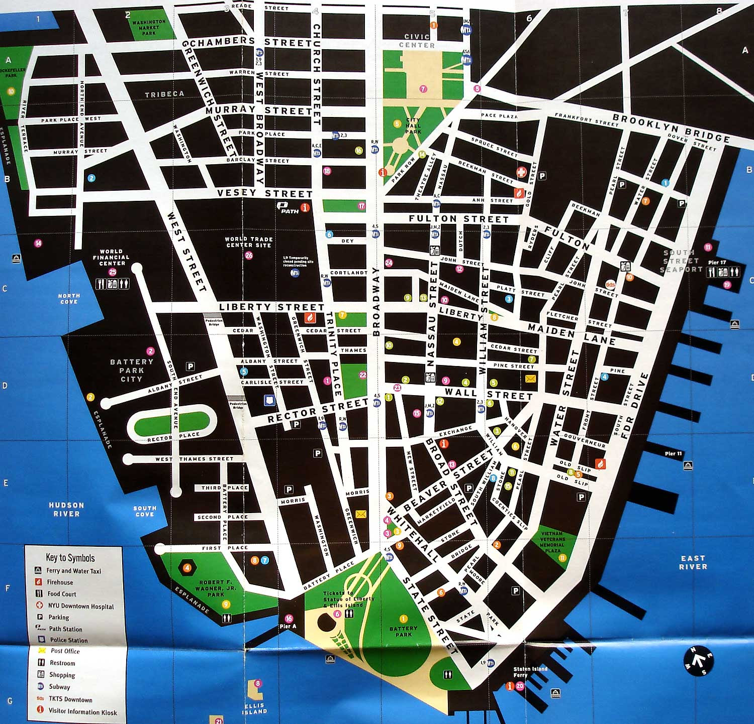 Street Map Of Manhattan Ny