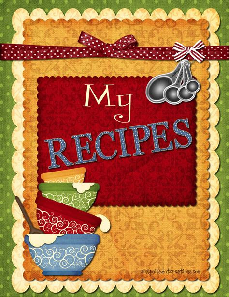 recipe book dividers pink polka dot creations