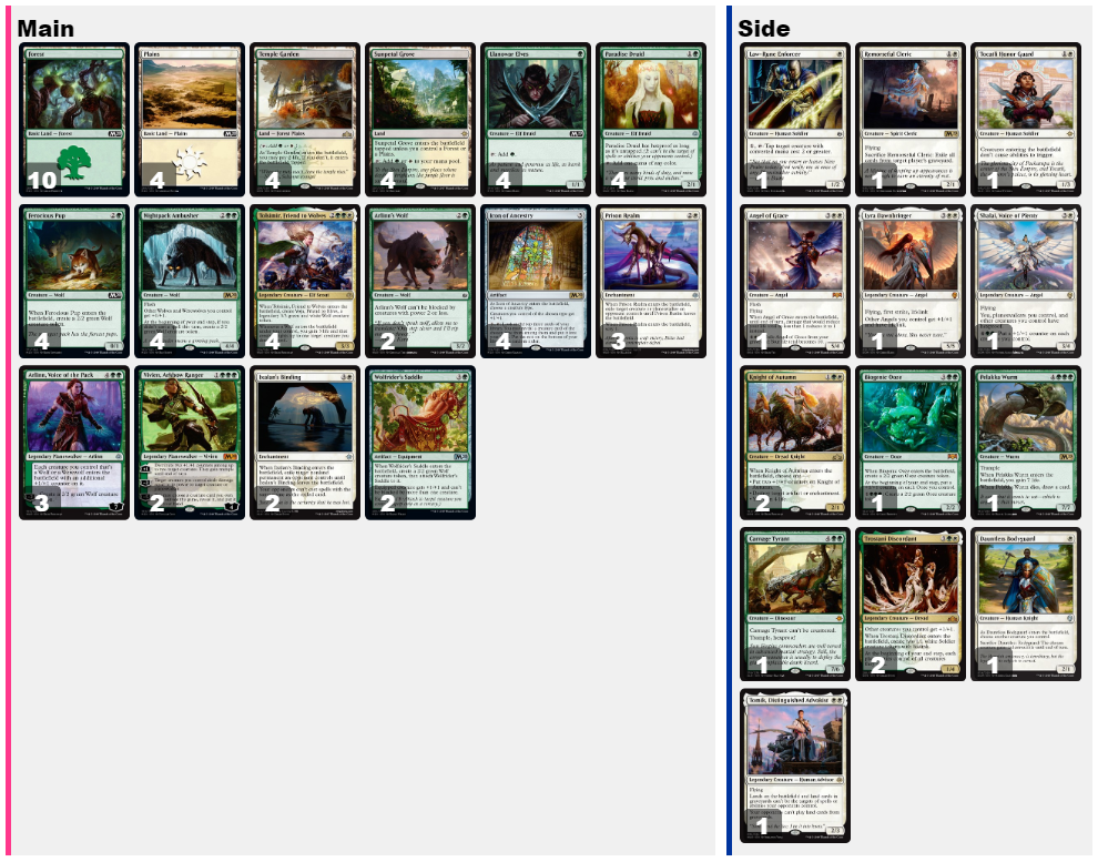 Mtg アリーナスタンダード 狼 デッキ