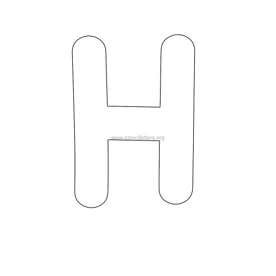 letter h in bubble letters clip art library