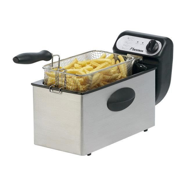 Bestron friteuse zone froide inox 5l 