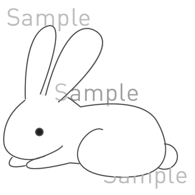 うさぎの無料イラスト素材 登録不要のイラストぱーく