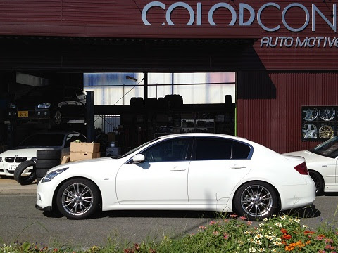 スカイライン V36 車高調取付 カラコンブログ