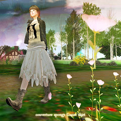 couverture*spongy Gauze skirt