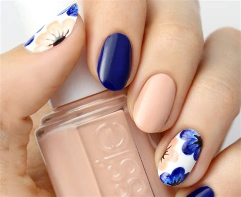 Nail Design Navy Blue