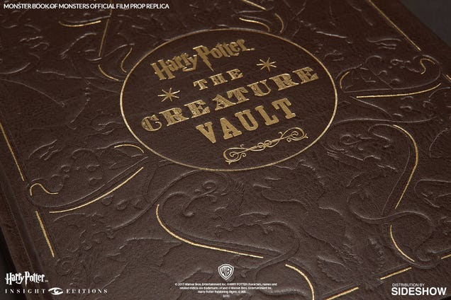 That Monster Book of Monsters Replica Comes With a Real Textbook