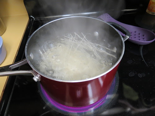 boiling noodles