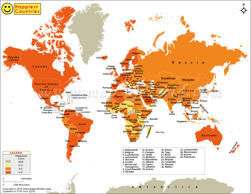 Happiest Countries in the World