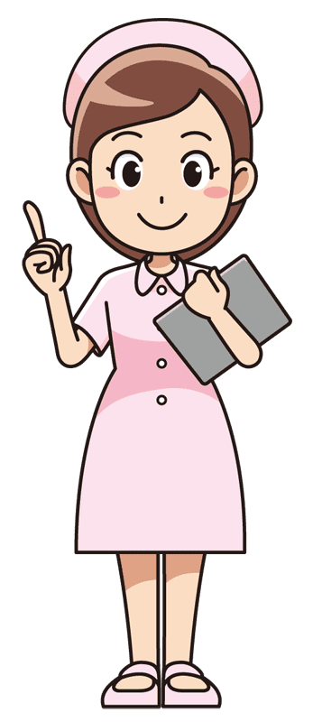 カルテを持ち立っている女性看護師さん 無料イラスト素材 イラスト素材図鑑