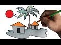 Drawing a Scenery for children