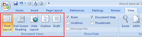 Microsoft Word 2007 Tutorial | Learnthat.com | Free Tutorial ...