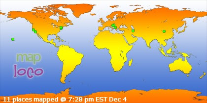 Profile Visitor Map - Click to view visits