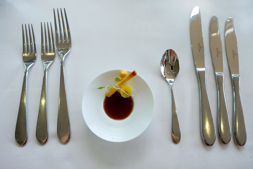 First course at 5-course tasting at Waterkloof