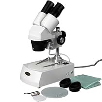 AmScope 20x 30x 40x 60x Gem Jewelry Darkfield Stereo Microscope